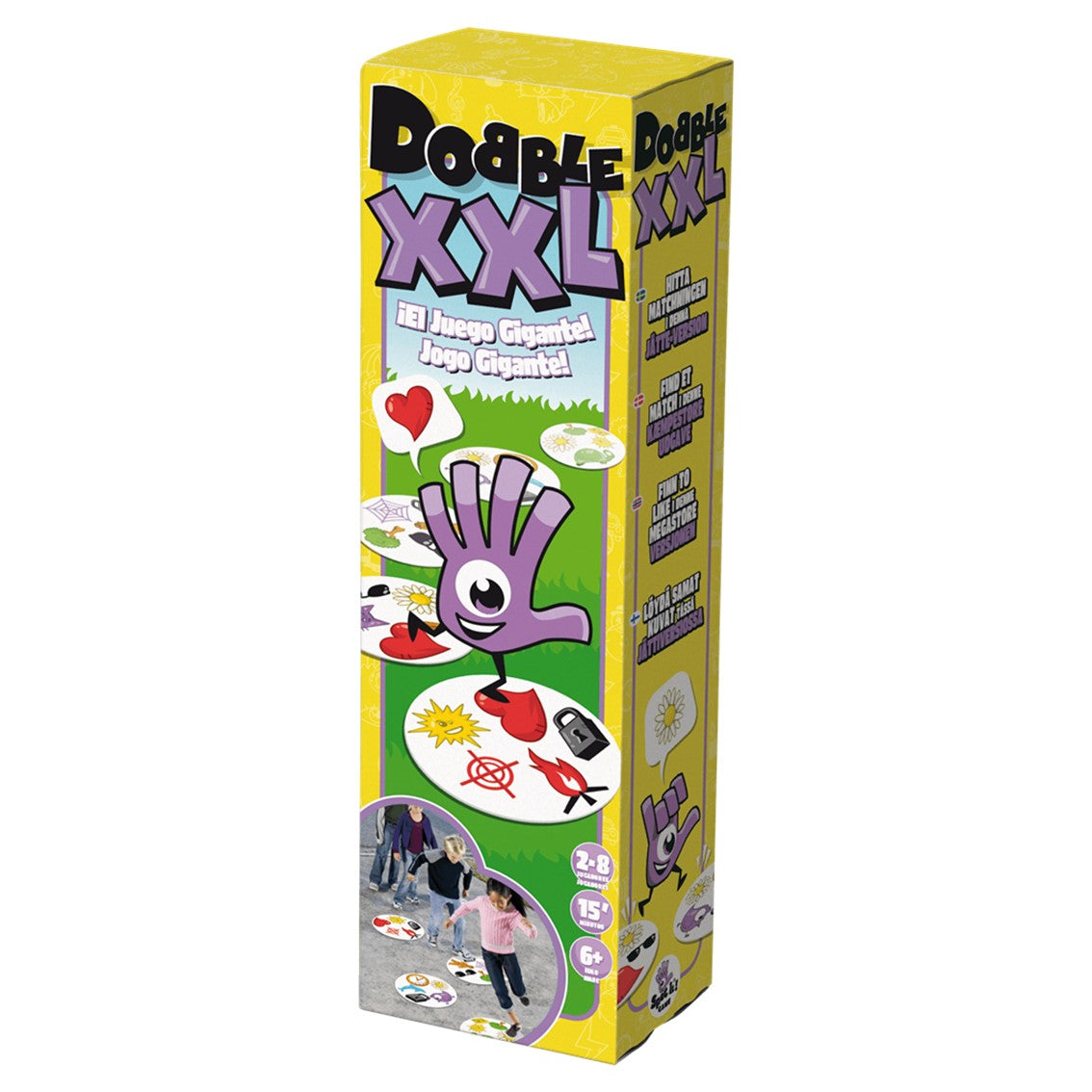 Dobble XXL: Juego de Cartas Gigante para 2 a 8 Jugadores