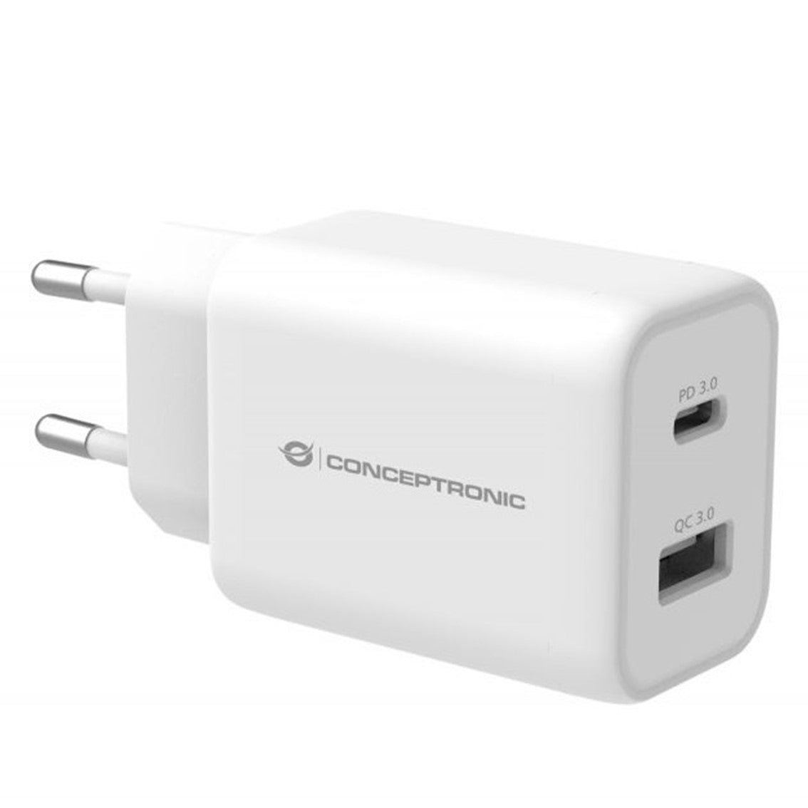 Cargador Rápido USB C Althea 33W - Compacto y Eficiente en Blanco