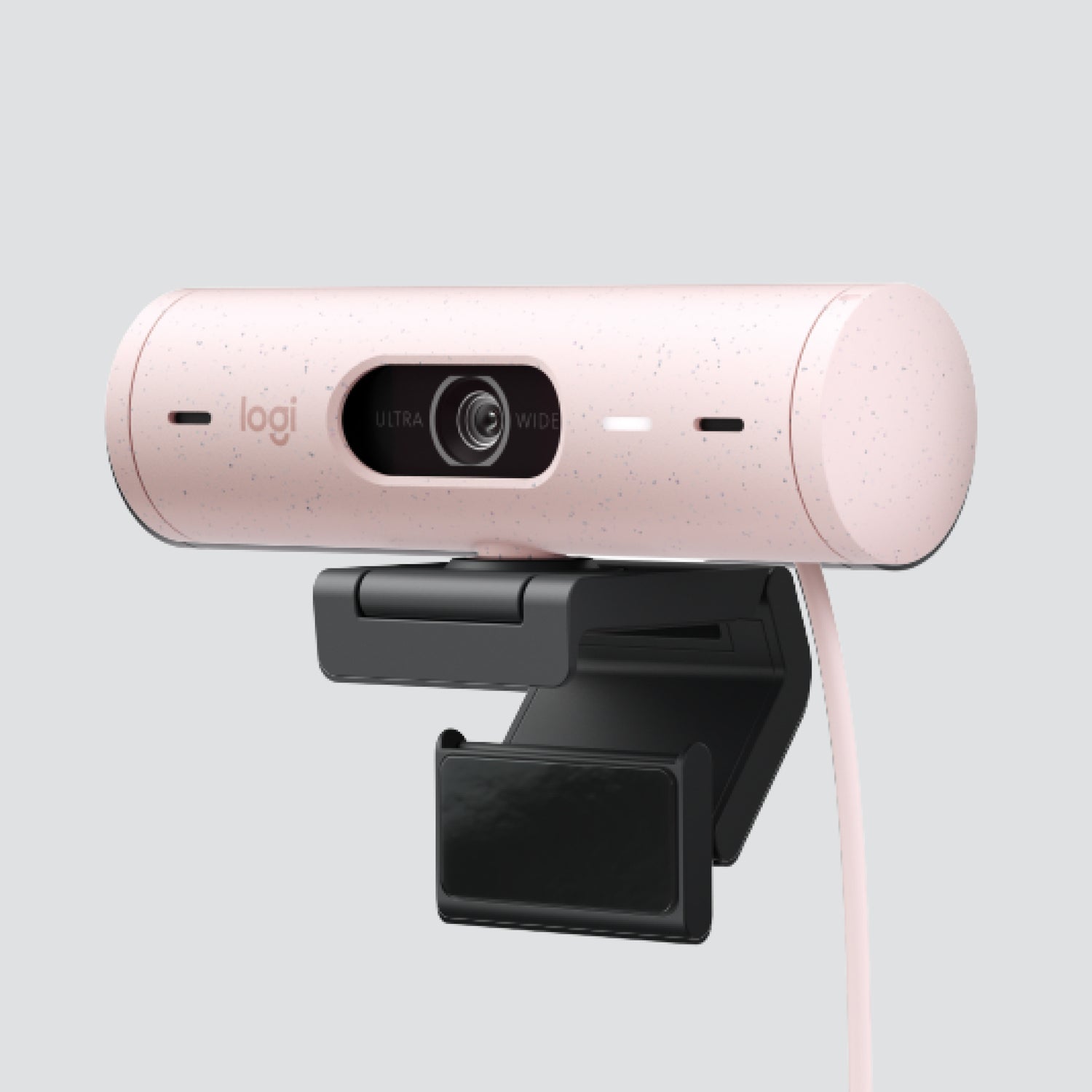 Cámara Web Logitech Brio 500 Rosa Full HD USB-C con Clip de Montaje