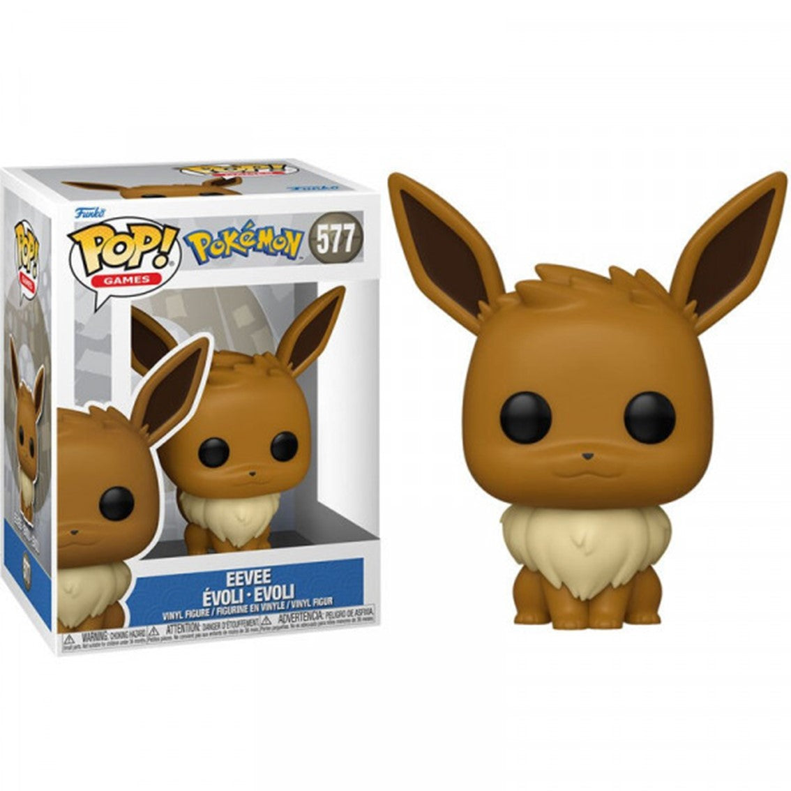 Eevee Funko Pop Pokémon - Figura de Vinilo de 9 cm con Caja Original