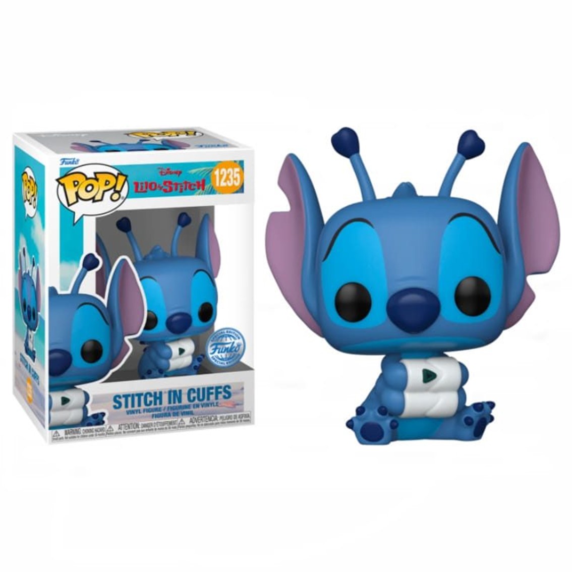 Figura Funko Pop Exclusiva Stitch con Manguitos - Lilo & Stitch