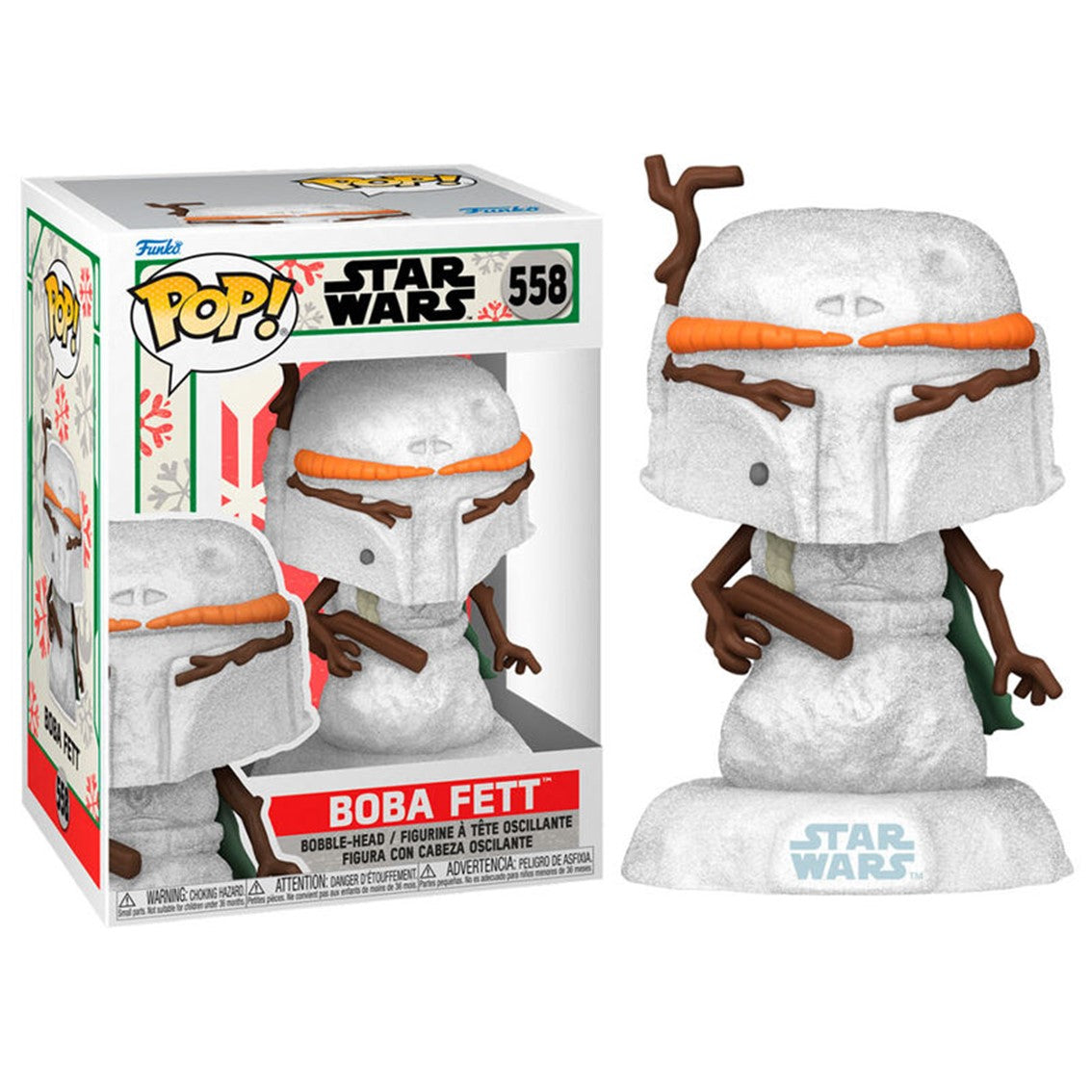 Figura de Vinilo Funko Pop Star Wars Holiday Boba Fett 9 cm
