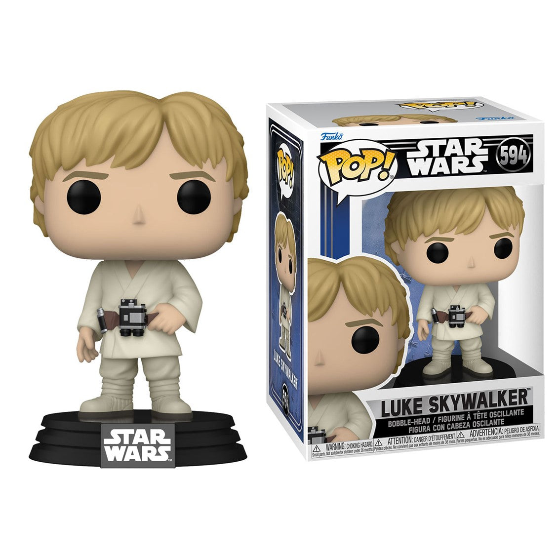 Funko Pop Star Wars: Luke Skywalker (9 cm) - Vinilo Coleccionable