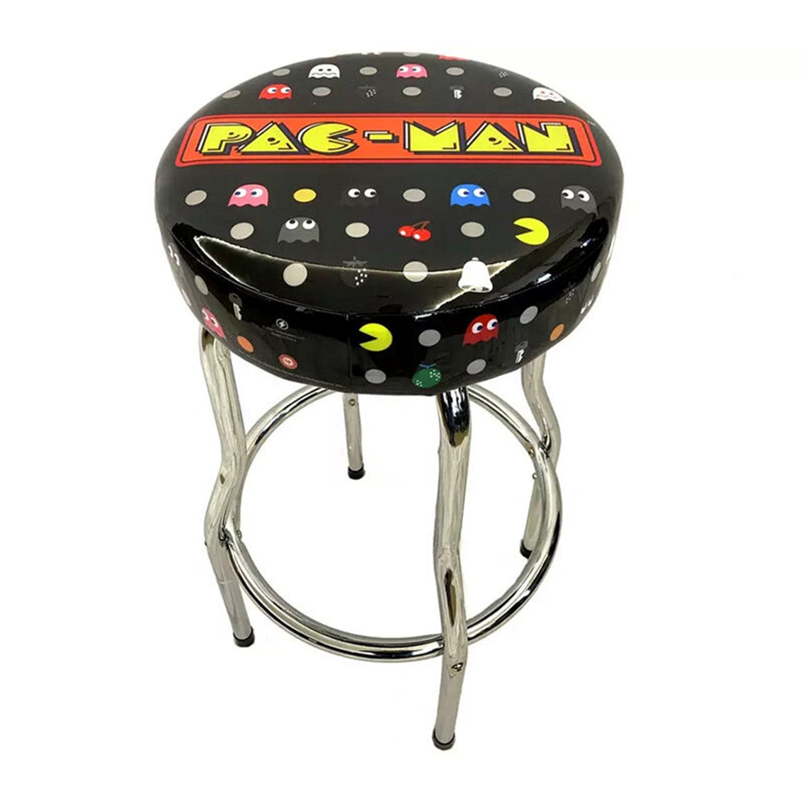Taburete Retro Arcade PAC-MAN Ajustable con Estilo Vintage