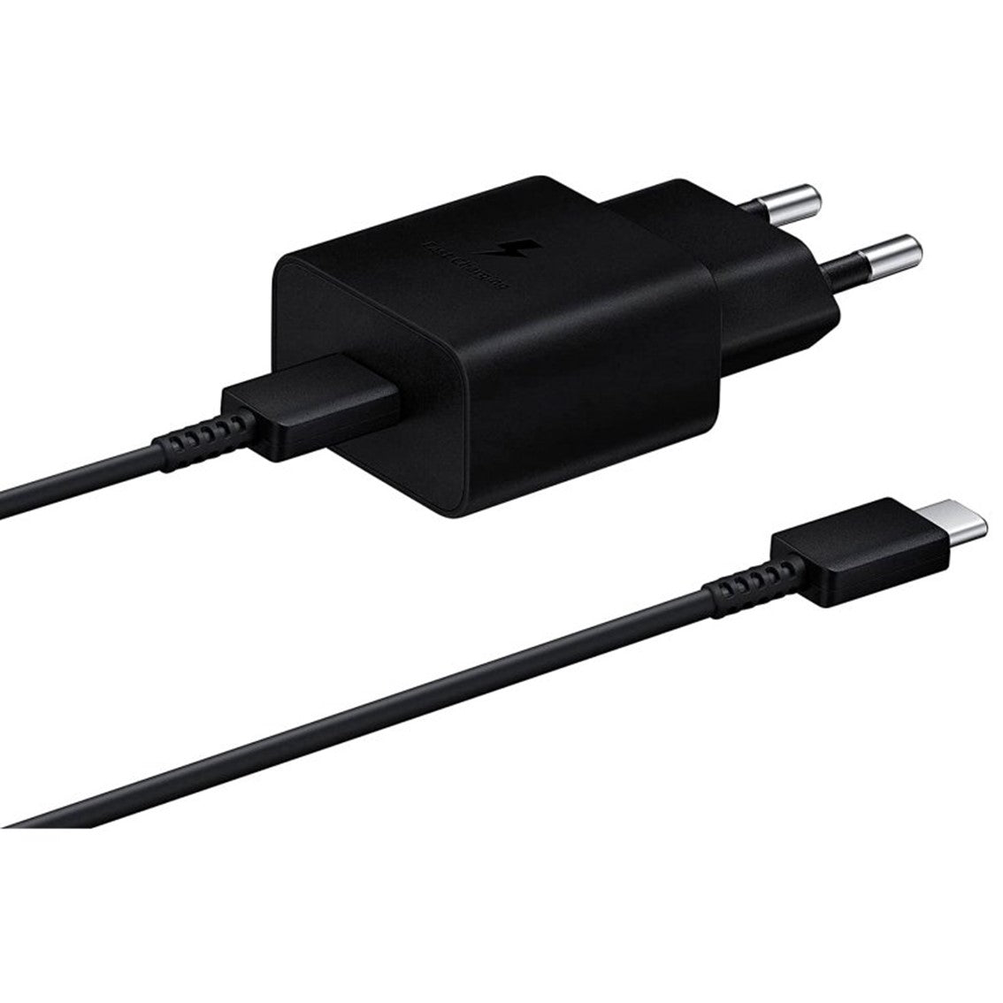 Cargador Rápido Samsung EP-T1510 USB-C 15W con Cable de 1m Negro