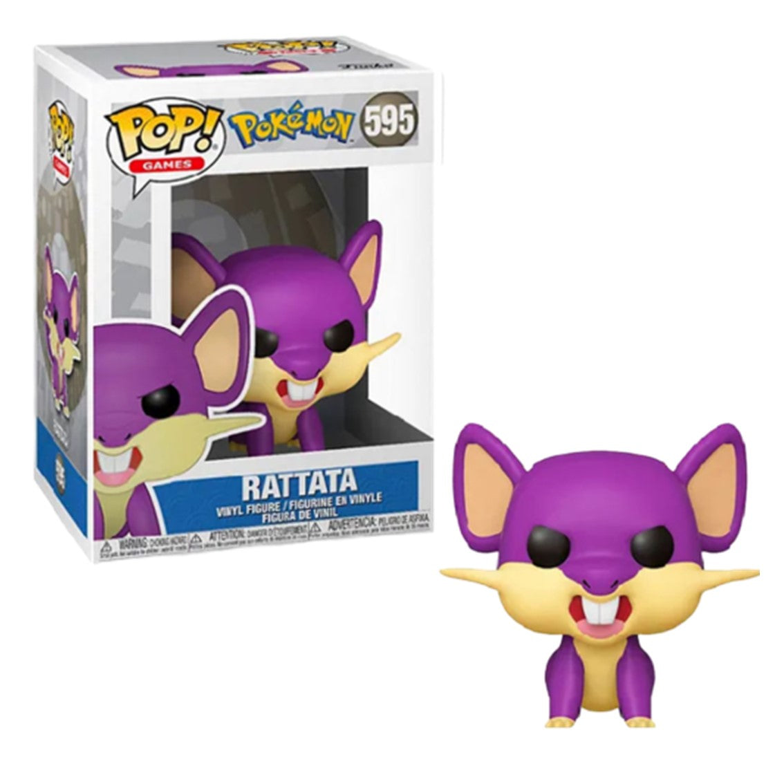 Figura Funko Pop Rattata Pokémon – 9 cm en Vinilo
