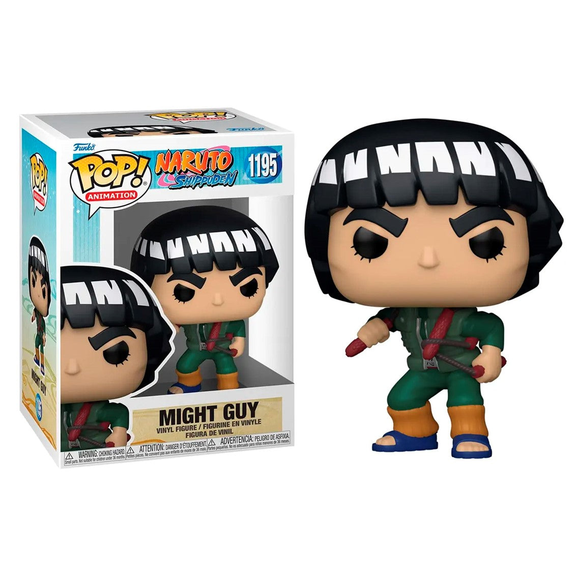 Figura Funko Pop Might Guy de Naruto - Vinilo 9 cm
