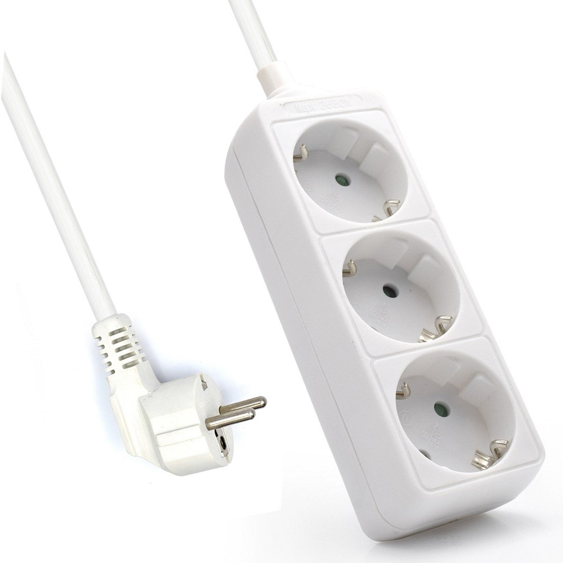 Regleta Ewent EW3958 - 3 Tomas con Protección Infantil y Cable de 1.5m