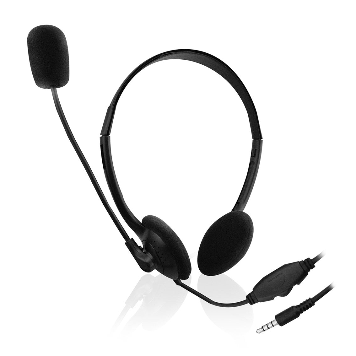 Auriculares Ewent EW3567 con Micrófono Ajustable y Control de Volumen