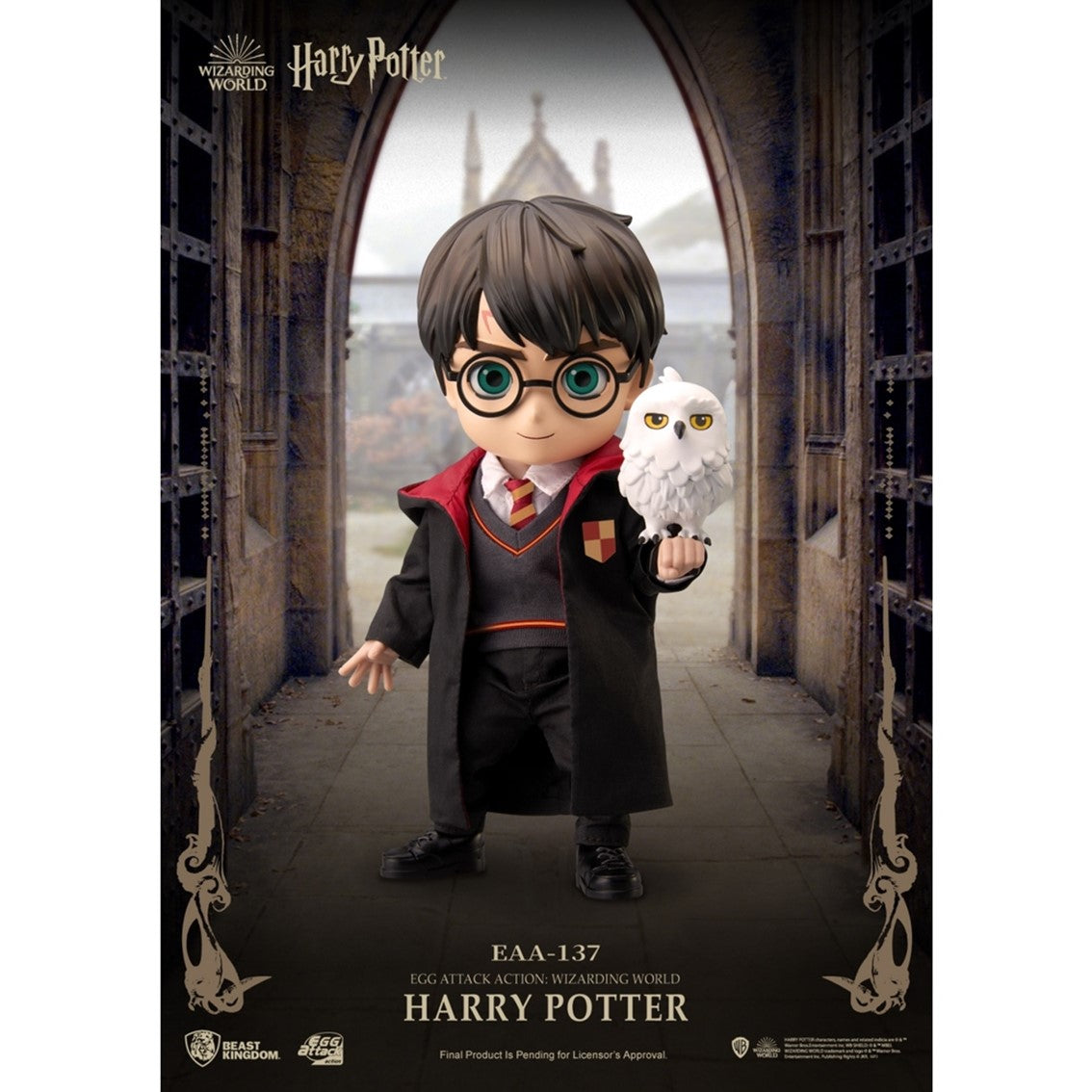 Figura Chibi Harry Potter Beast Kingdom Egg Attack con Hedwig y Accesorios