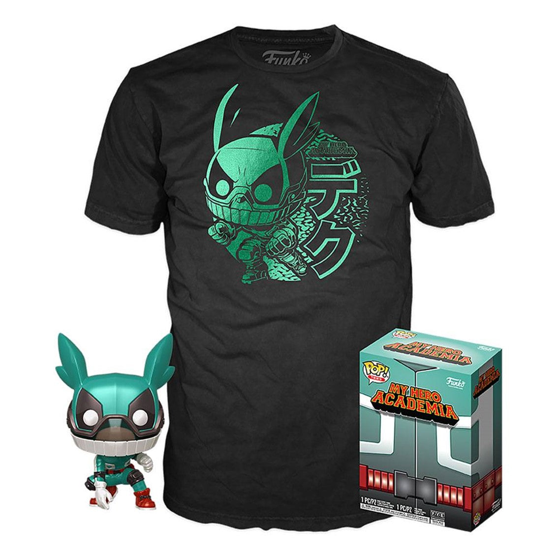 Pop & Tee My Hero Academia Deku con Camiseta Talla M