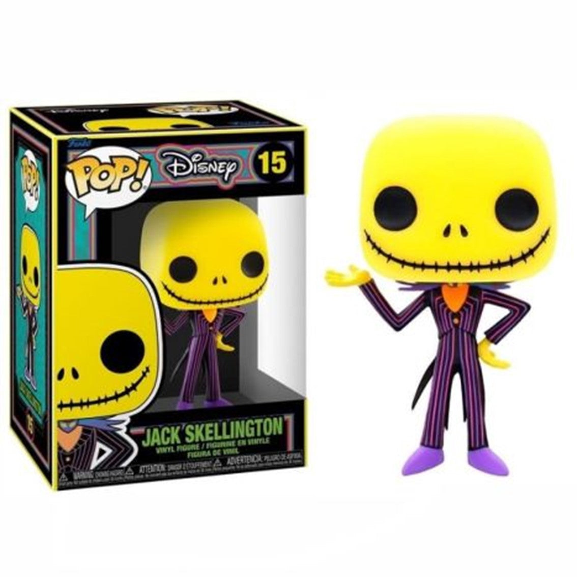 Funko Pop Disney Jack Skellington Blacklight - Pesadilla Antes de Navidad 9 cm