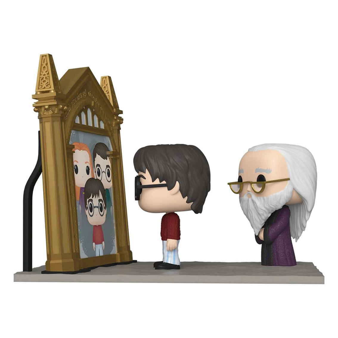 Funko Pop Moment Harry Potter: Harry y Dumbledore con el Espejo de Oesed