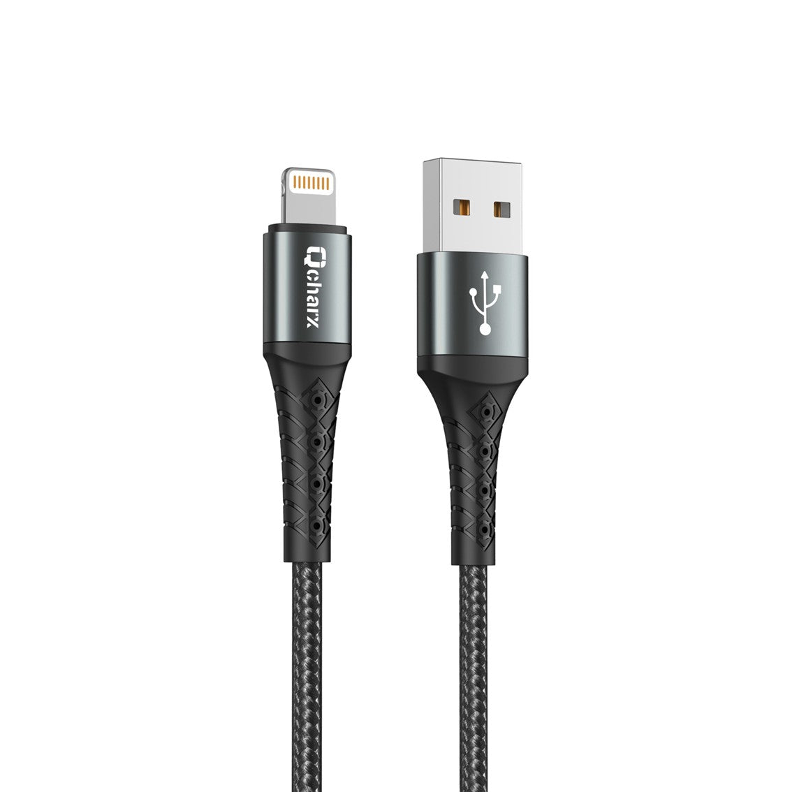 Cable Lyon USB a Lightning 3A de Aluminio Negro - 1m