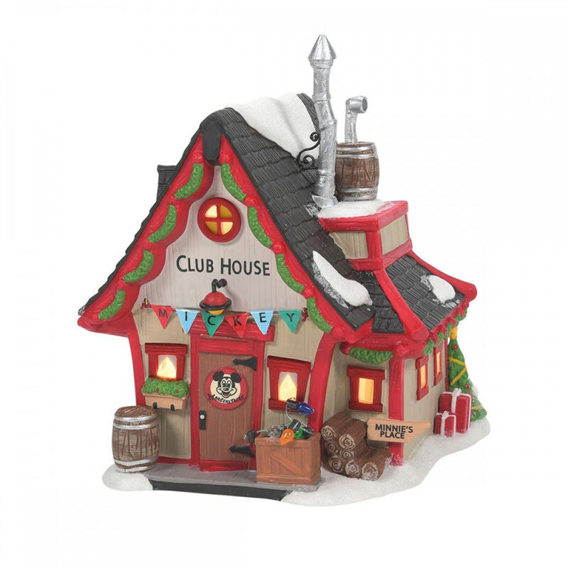 Figura Decorativa ENESCO Mickey y Minnie en Club House - 8 cm