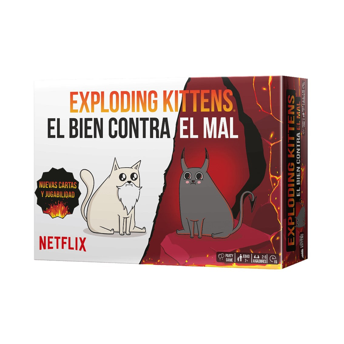 Exploding Kittens: El Bien Contra El Mal - Juego de mesa (+7 años) (Español)