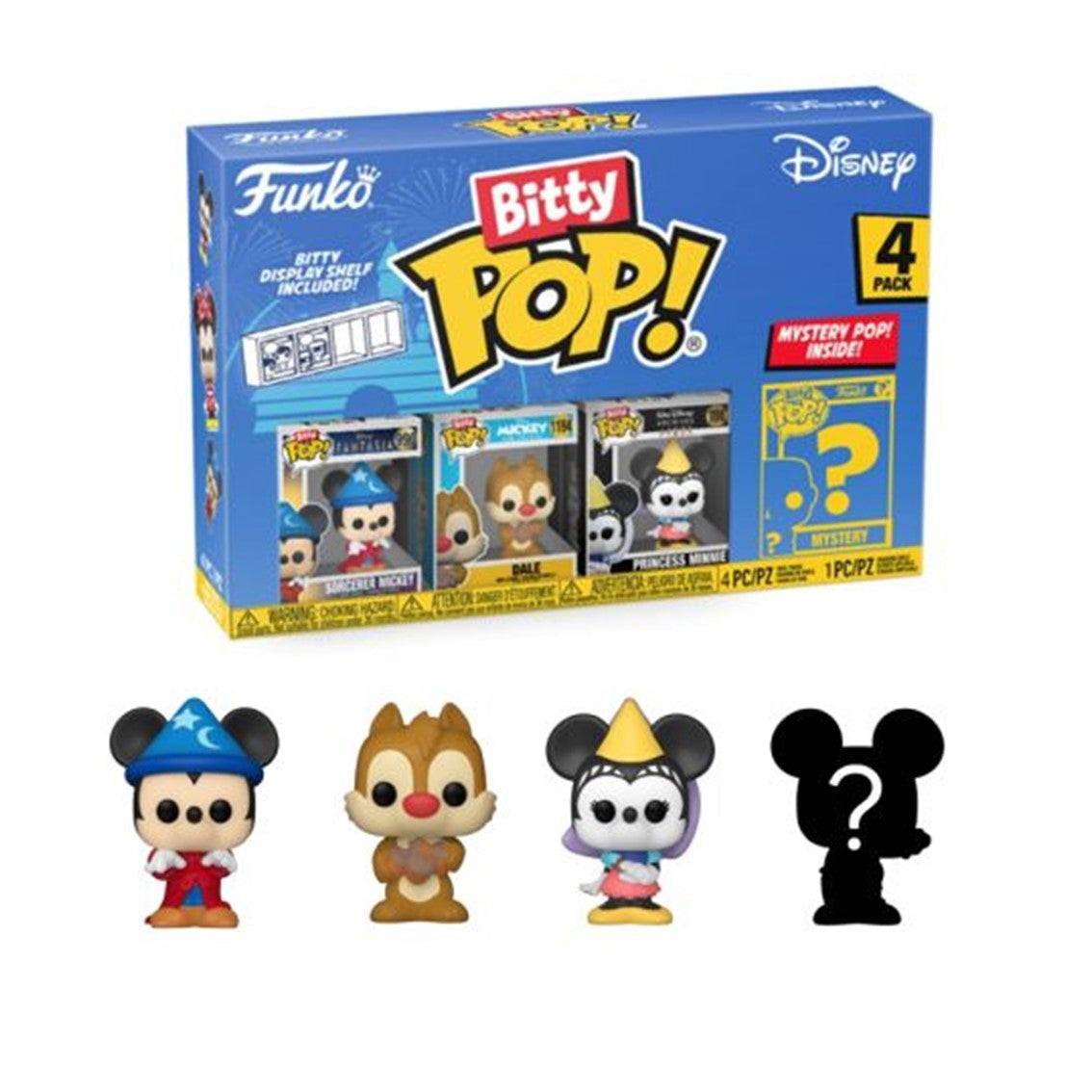 Pack de 4 Bitty Pop Funko Disney: Mickey Mago Sorpresa