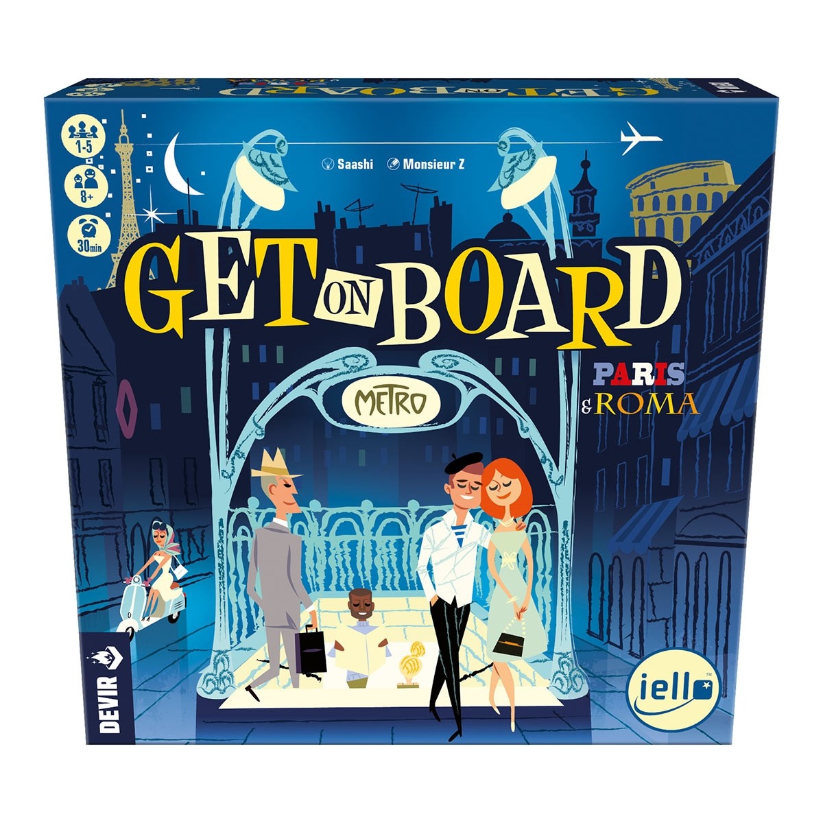 Get On Board: París & Roma - Juego de mesa (+8 años)