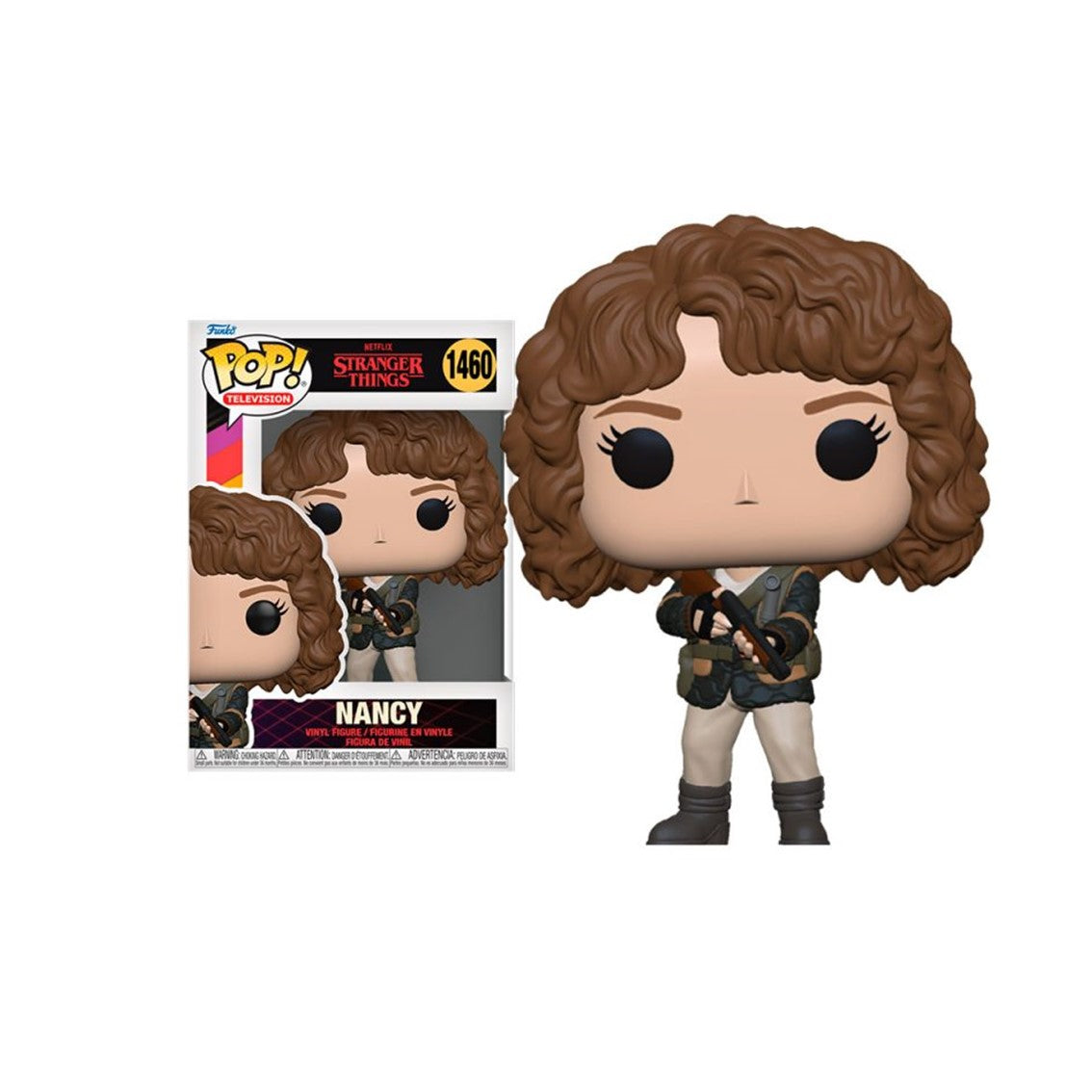 Figurita Funko Pop Stranger Things S4 Nancy con Escopeta - 9 cm