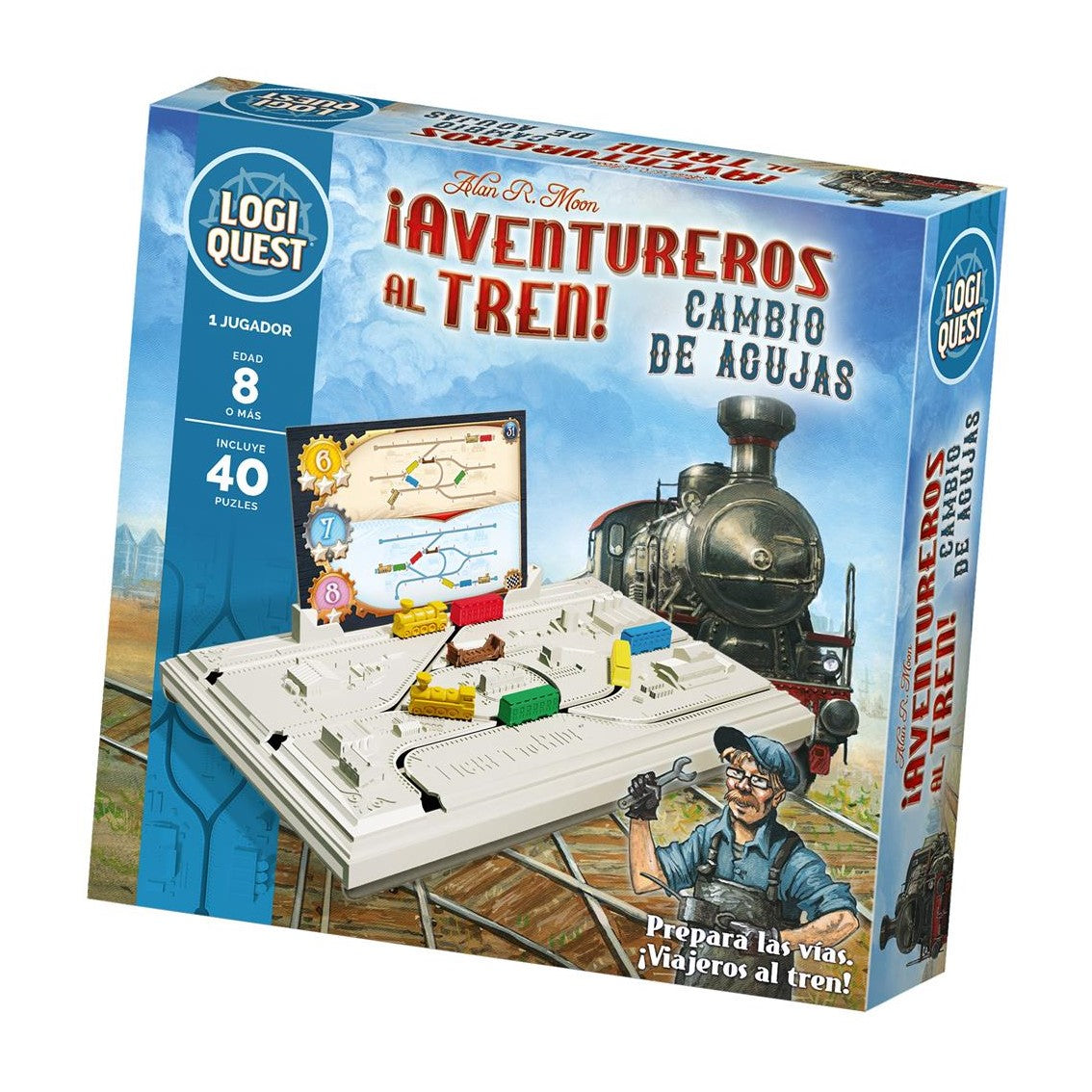 Logiquest ¡Aventureros al tren! - Juego de mesa (+8 años) (Español)