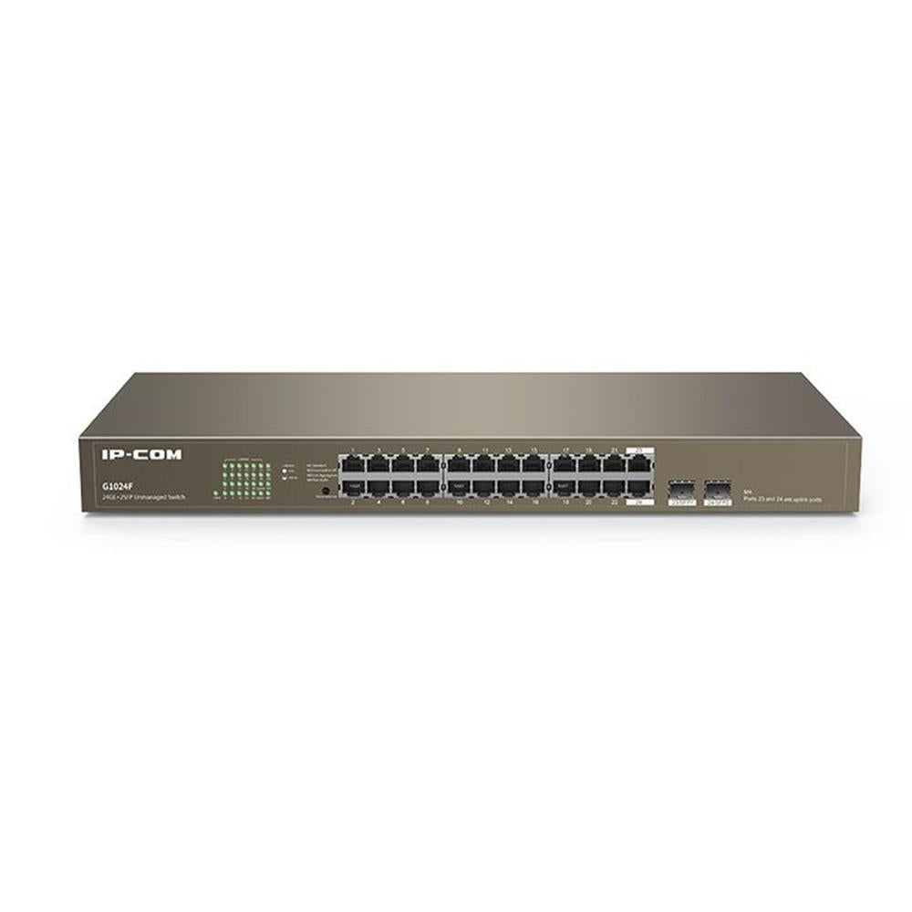 Conmutador Ethernet Tenda G1024F 24 Puertos 1U con 2 Ranuras SFP