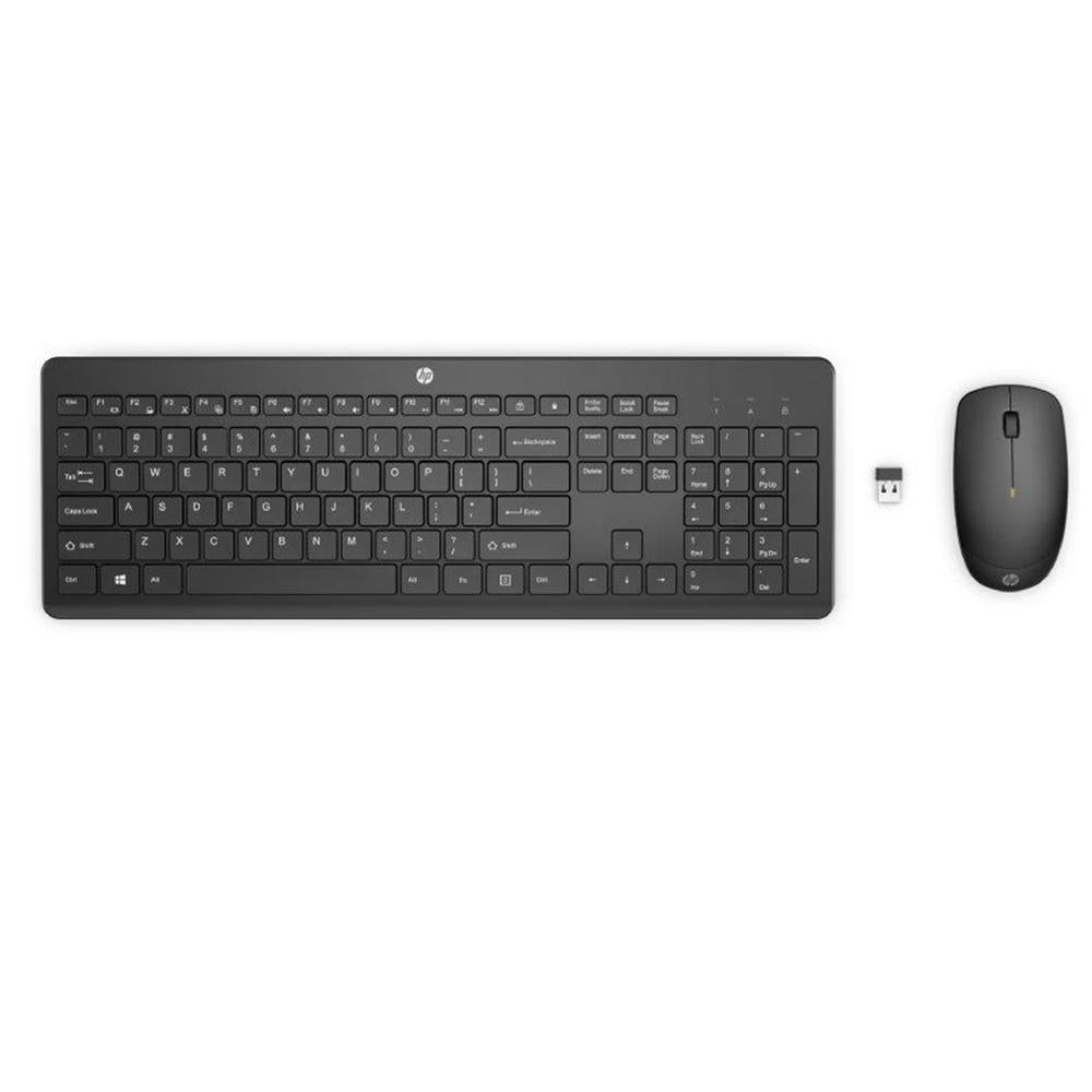 Combo Inalambrico de Teclado y Ratón HP 230 Negro Silencioso y Elegante