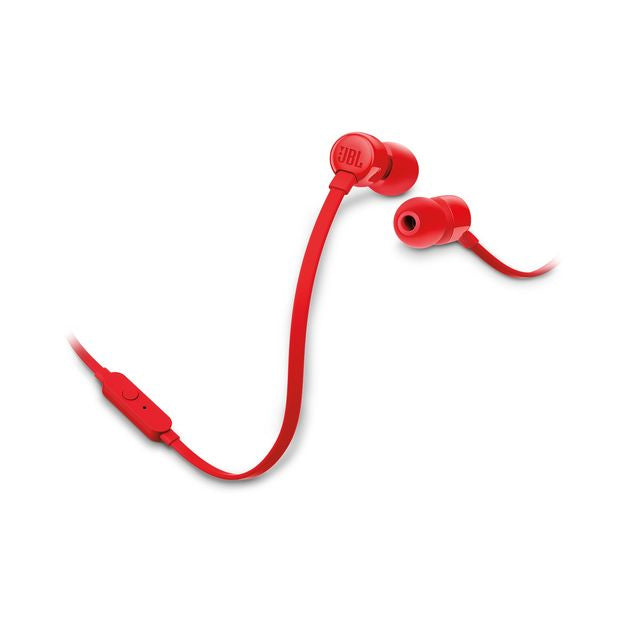 Auriculares Intrauditivos JBL Tune160 Red - Sonido Pure Bass y Control Remoto