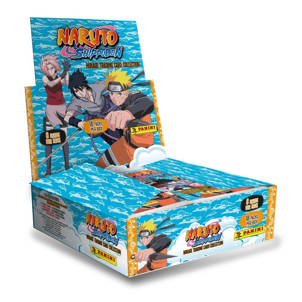 Colección de Sobres de Cartas Hokage Naruto Shippuden - 18 Paquetes de Trading Cards