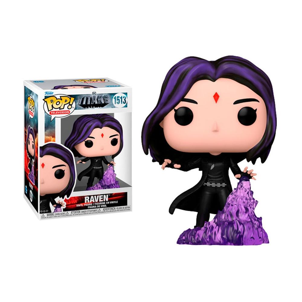 Figura Funko Pop Raven - Serie TV Titans de DC Comics (9 cm)