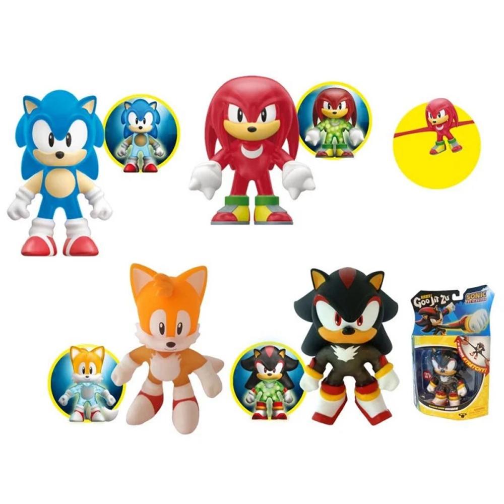Figura Aleatoria Goo Jit Zu Sonic the Hedgehog - Estira y Estruja que Brilla en la Oscuridad