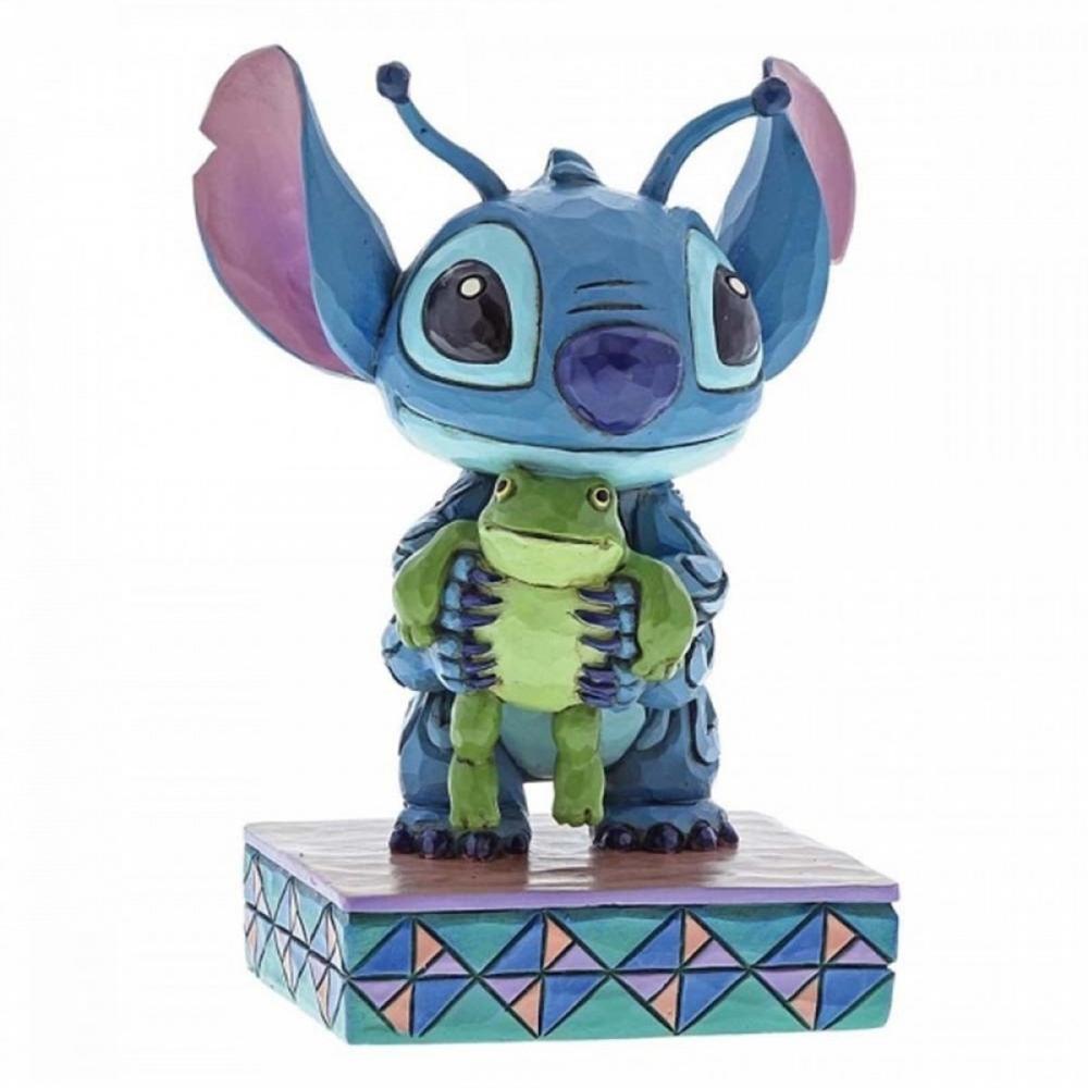 Figura Enesco Disney Stitch con Rana - Decoración para Coleccionistas