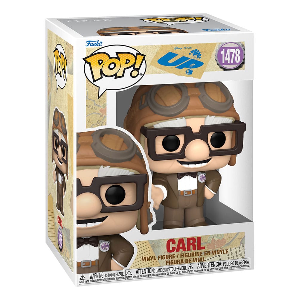 Figurita Funko Pop Carl de Disney Pixar Up - 9 cm en caja original