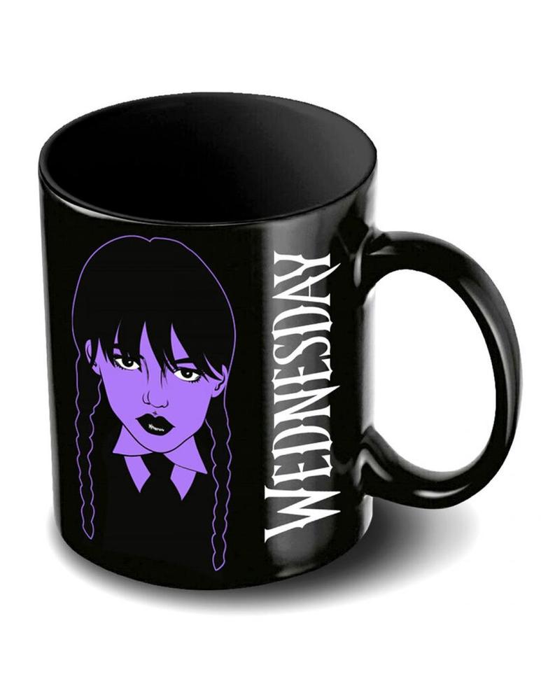 Taza de Cerámica Miércoles Addams - Estilo Gótico y Humor Oscuro