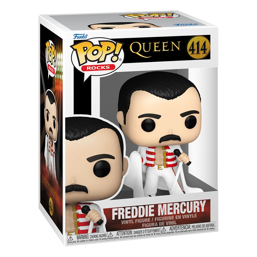 Funko Pop Freddie Mercury con Capa - Queen - 9 cm