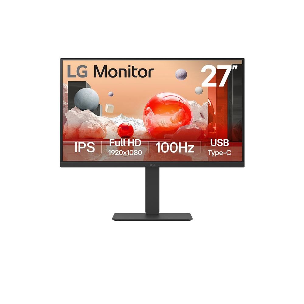 Monitor LG IPS 27BA750 de 27 Pulgadas FHD con Conectividad USB-C y Modo Lector