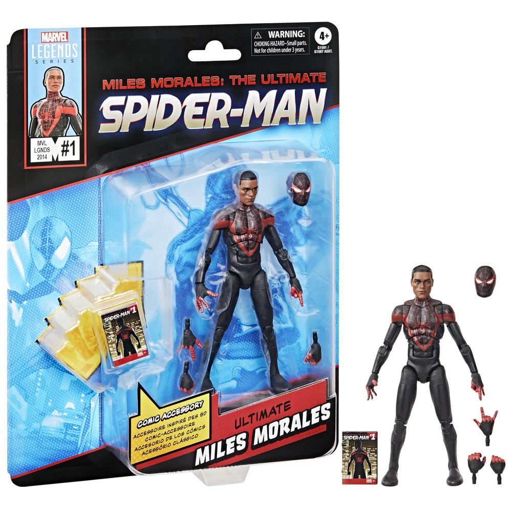 Figura de Acción Hasbro Marvel Legends Miles Morales: Ultimate Spider-Man con Accesorios