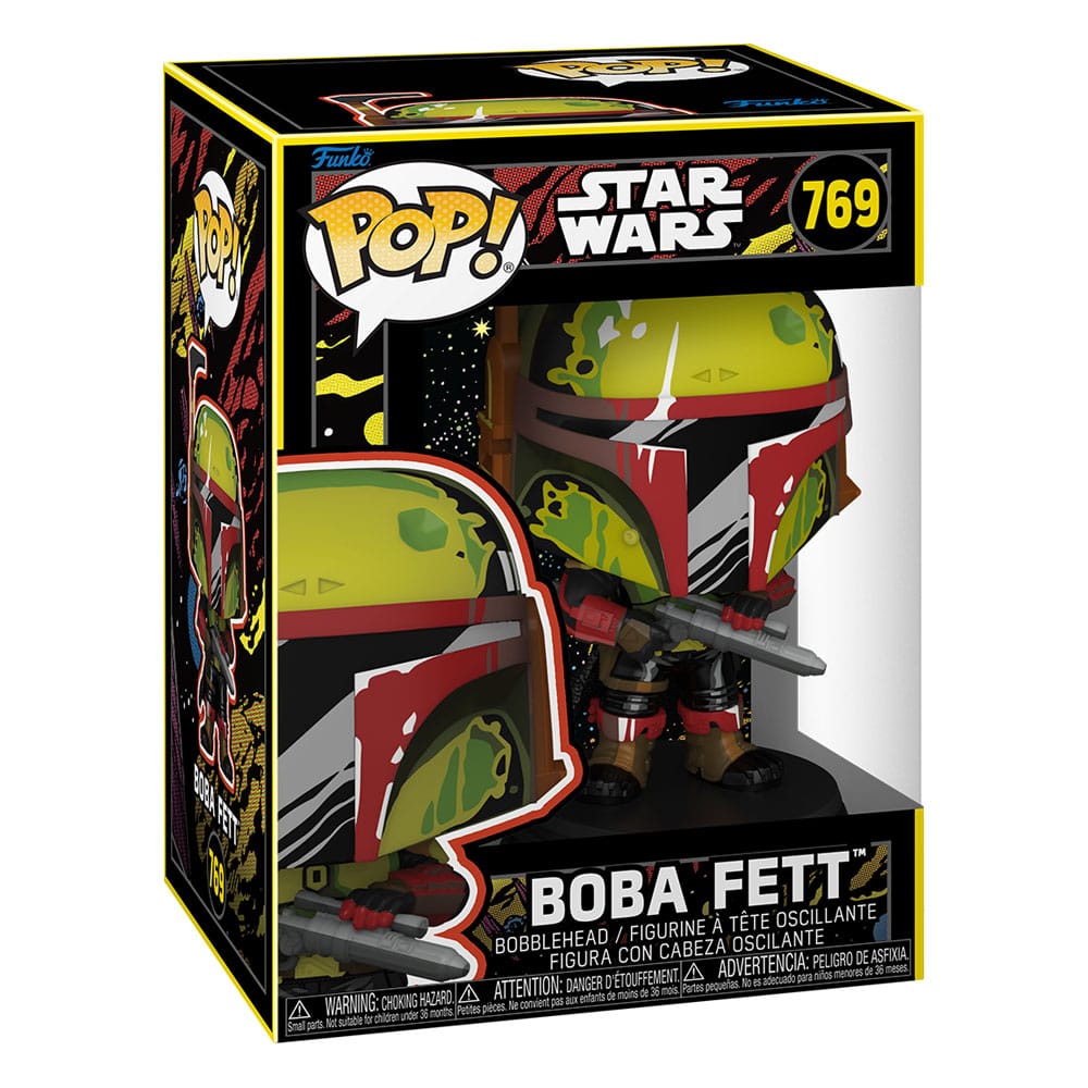 Figura de Vinilo Retro Boba Fett de Star Wars - 9 cm
