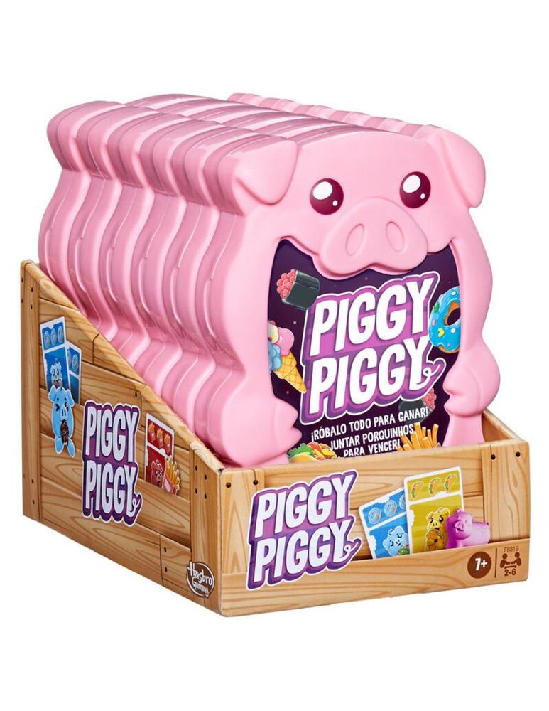 Juego de Cartas Piggy Piggy de Hasbro: ¡Roba y Gana!