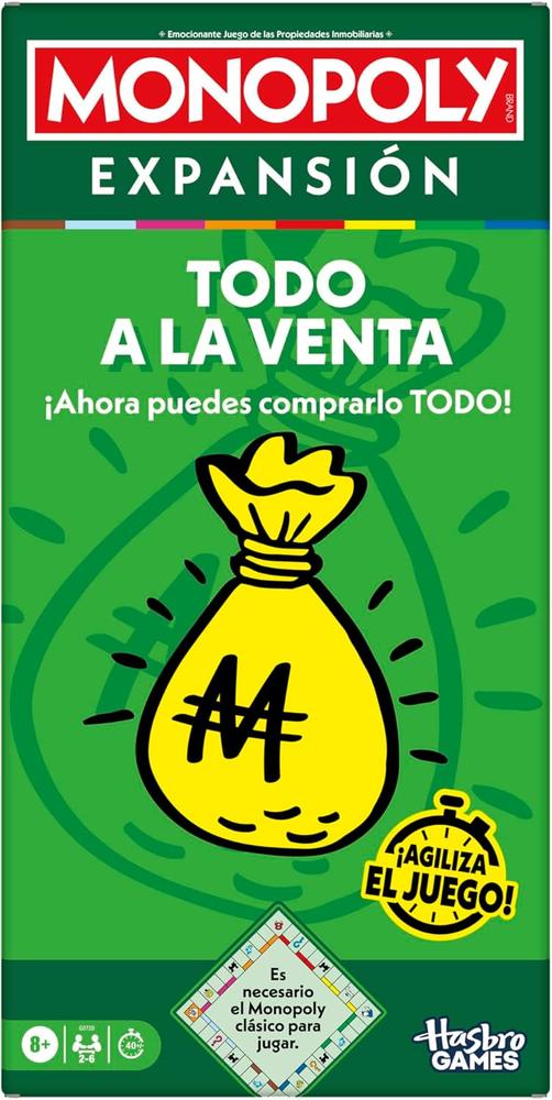 Expansión Hasbro Monopoly: Todo a la Venta - Juega Más Rápido y Diviértete Más