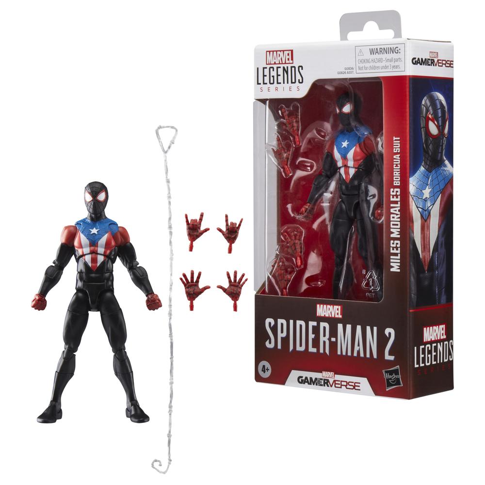 Figura de acción Hasbro Marvel Legends Spider-Man 2 Miles Morales (Traje Boricua)