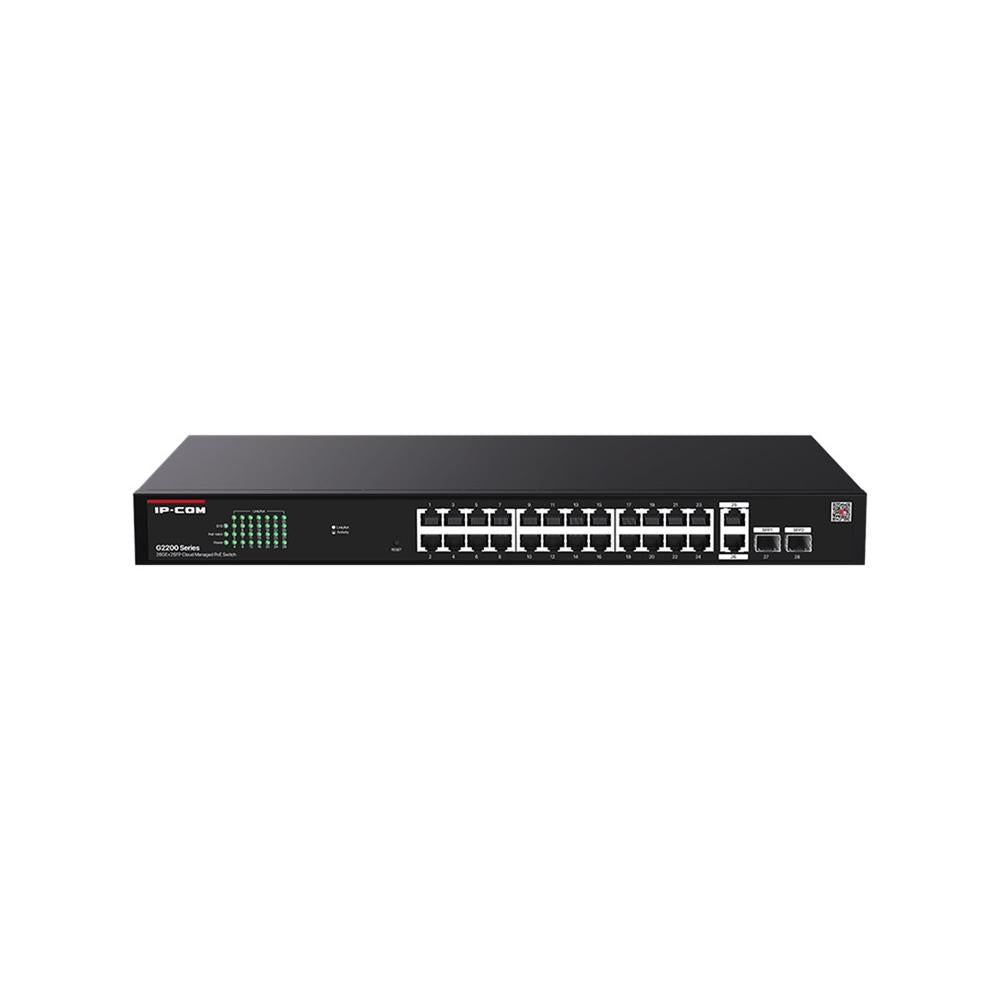Switch IP-Com G2228P con 28 Puertos y Potencia PoE de 370W