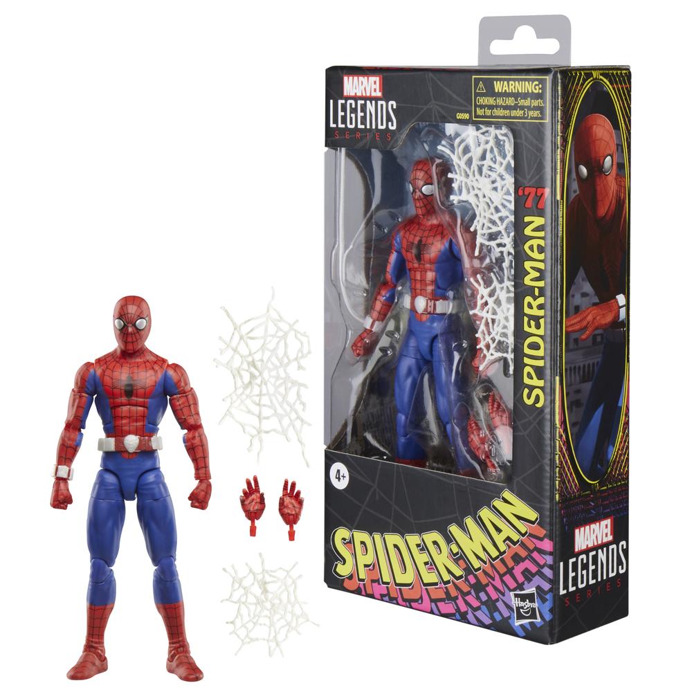 Figura Spider-Man '77 de Hasbro Marvel Legends - 15 cm con 5 Accesorios