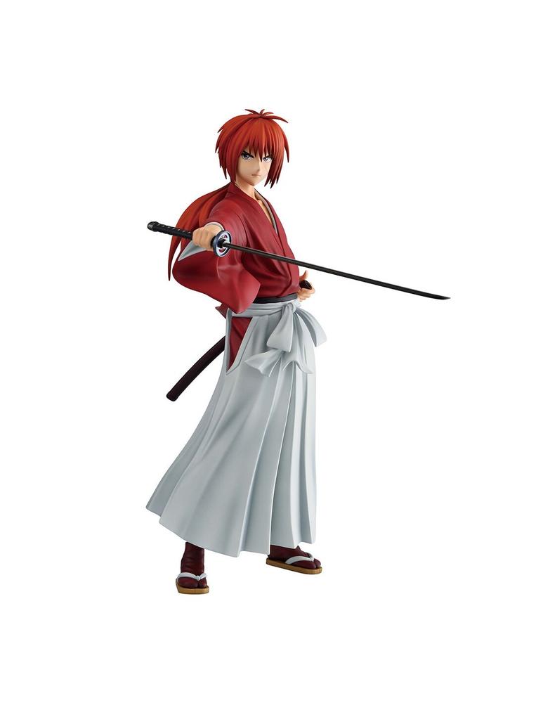 Figura Ichibansho Kenshin Himura con Espada Desenvainada - 24 cm