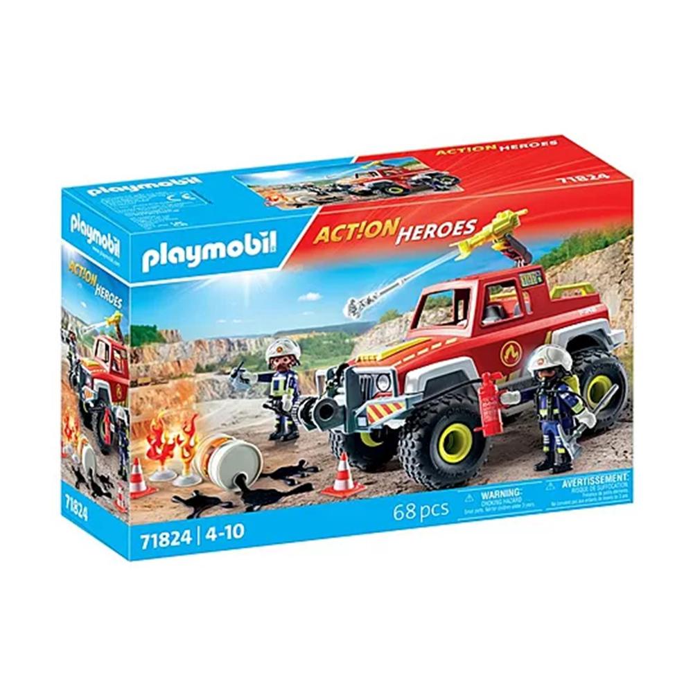 Camión de Bomberos Playmobil con Accesorios y Figuras ¡Diversión y Aventura de Rescate!