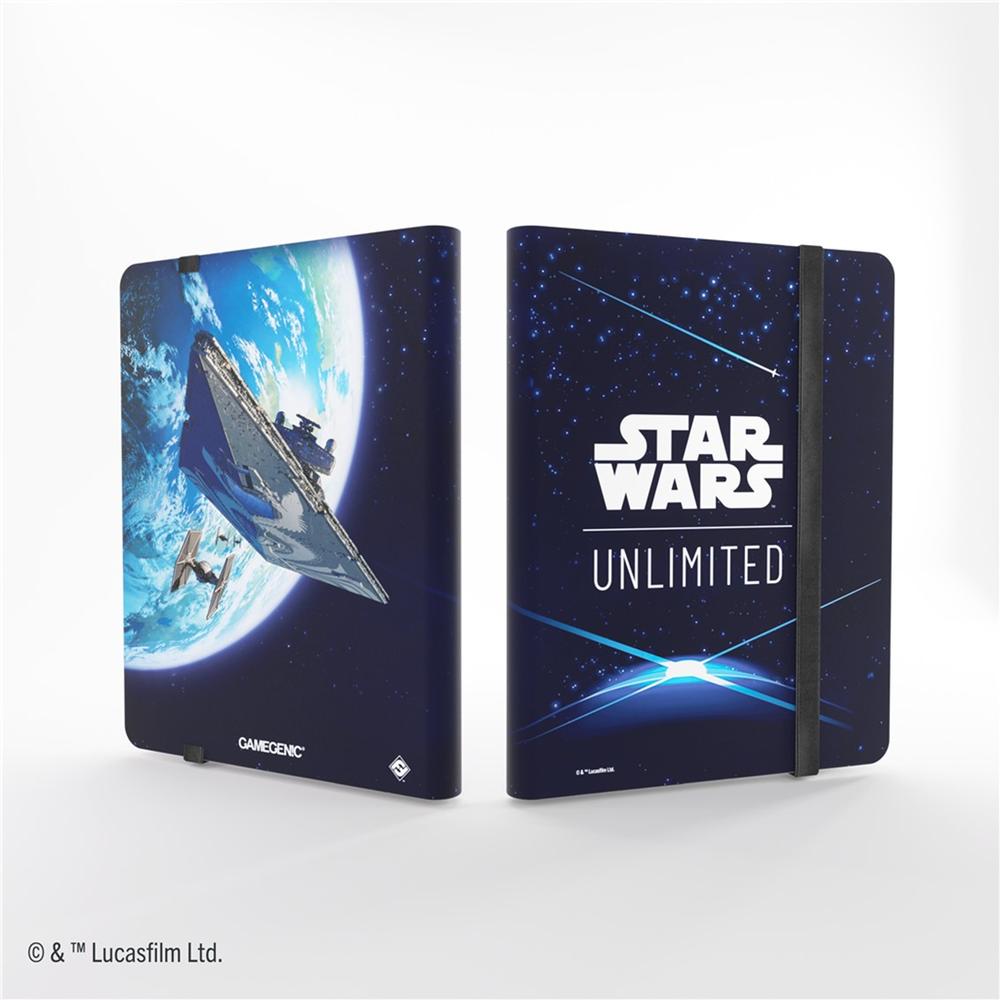 Álbum de Cartas Star Wars: Unlimited - 18 Bolsillos, 360 Cartas, Protector Azul