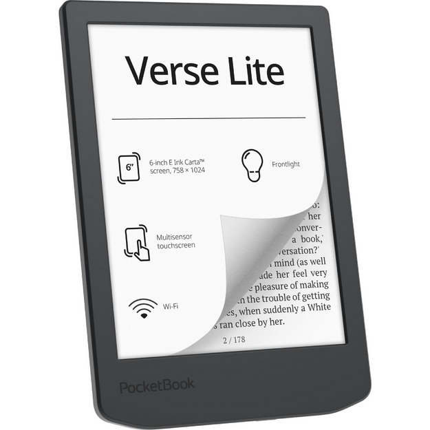 Lector electrónico PocketBook Verse Lite 6" 8GB Gris Medianoche