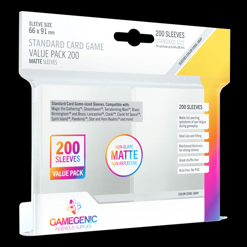 Fundas Matte para Cartas Standard - Pack de 200 Unidades