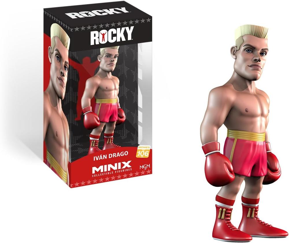 Figura Coleccionable Minix de Ivan Drago - Estilo Caricaturesco, 12 cm