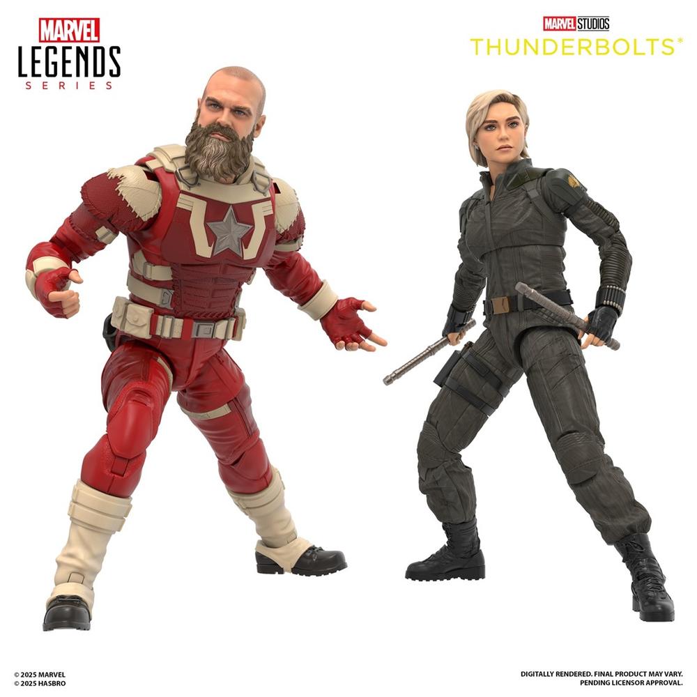 Figura de Acción Hasbro Marvel Legends Yelena Belova & Red Guardian de Thunderbolts 15 cm