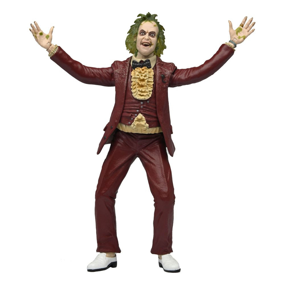Figura de acción Beetlejuice con smoking rojo - 18 cm (NECA)